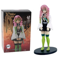 A highly detailed 16cm Demon Slayer Anime Figure made of premium PVC, showcasing Kamado Tanjiro in a dynamic warrior action pose for desktop decoration.
