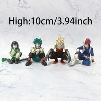 A highly detailed 18cm My Hero Academia Anime Figure made of PVC, featuring action poses of All Might, Deku, and Bakugo for collectors.