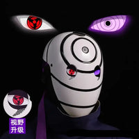 A highly imitative, high-gloss Obito Cosplay Mask featuring the Akatsuki Sharingan design for anime Halloween costumes and conventions.