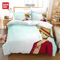 One Piece Luffy Anime Bedding Set Duvet Cover single double large bedroom decoration gift