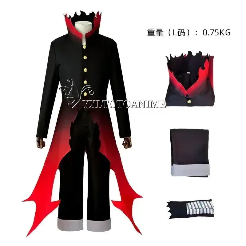 Dandadan Okarun Cosplay Costume Wig Suit worn full set top pants collar wig anime Halloween