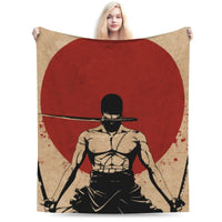 Stay warm with this One Piece Luffy Blanket! 🏴‍☠️ Premium knitted fleece throw for beds and sofas. Soft anime home decor. Shop the trend now!