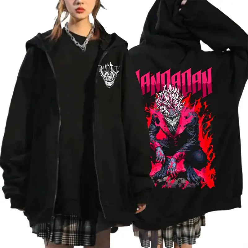 KEN DAMC HOODIE Mサイズ Dandadan Ken Takakura Hoodie | Okarun Anime Zip Up – Infinite