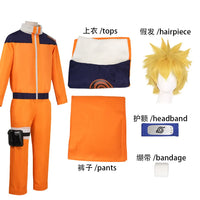 Naruto Uzumaki Orange Cosplay Costume | Genin Outfit