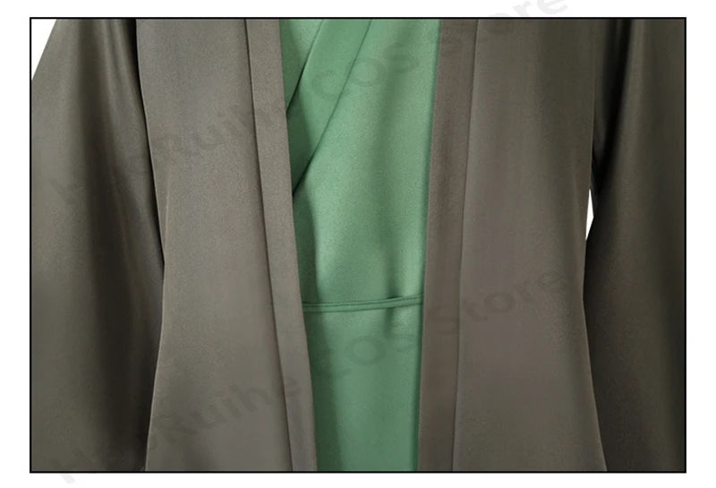 Urahara Kisuke BLEACH Cosplay Costume featuring a green top, pants, and hat, perfect for adult fans.
