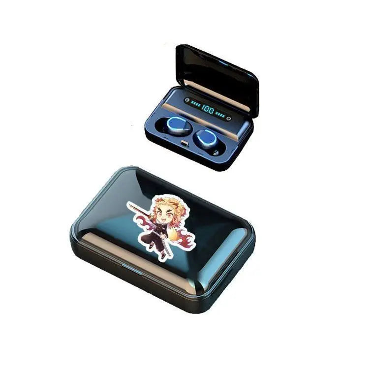 Demon Slayer Tanjiro Nezuko Bluetooth Anime Headset wireless charging sports fitness earbuds