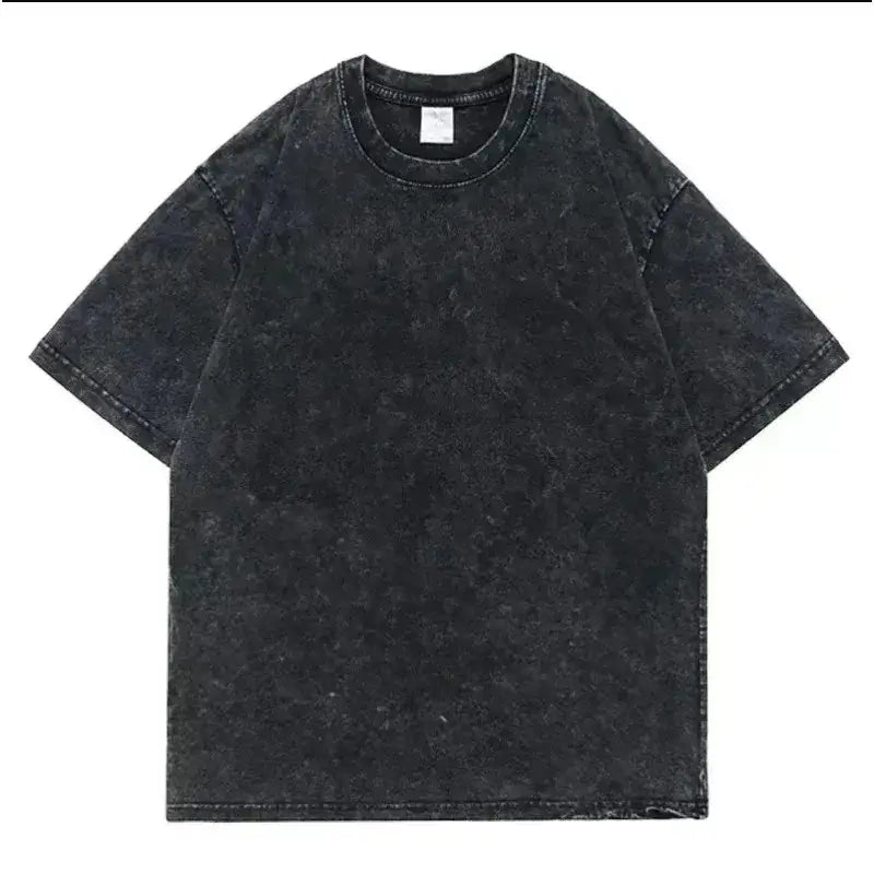 Dark Manga Pattern T-Shirt styled with black denim and boots for an alternative anime streetwear outfit