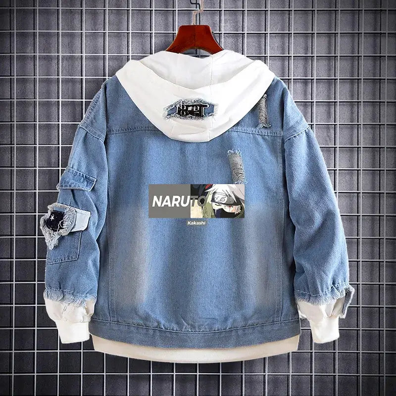 Naruto Akatsuki Itachi Harajuku Pullover Hoodie back view flannel Harajuku anime sweatshirt