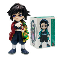 Demon Slayer Tanjiro Nezuko Blind Box PVC Figure Bandai 10cm statue ornament birthday Christmas gift