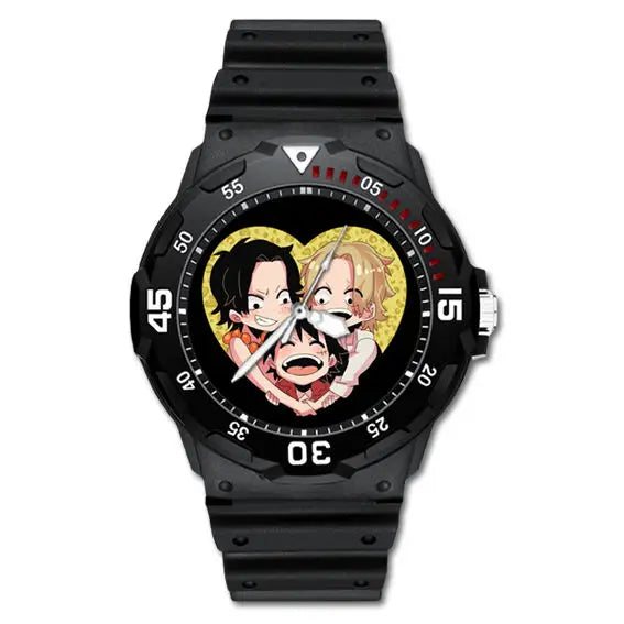 One Piece Anime Minimalist Quartz Watch Luffy Zoro Chopper cartoon personality festival gift