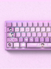 Miyu 129-Key OEM PBT Translucent Keycaps side-engraved 5-side thermal sublimation custom mechanical keyboard