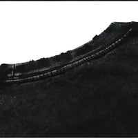 A vintage Washed T-shirt ONE PIECE Doflamingo in an oversized Harajuku style, suitable for men and women's fitness and street fashion.