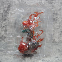 A premium Might Guy Luminous Figure showing the Night Guy Eight Inner Gates attack, glowing vibrantly on a gaming desktop.