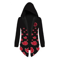 Naruto Uzumaki Cosplay Hooded Cardigan Trench Coat worn lifestyle anime streetwear casual jacket