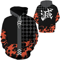 A trendy 3D Anime Hoodie featuring a funny graphic print, designed as an oversized hip-hop pullover for men and women.