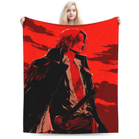 Stay warm with this One Piece Luffy Blanket! 🏴‍☠️ Premium knitted fleece throw for beds and sofas. Soft anime home decor. Shop the trend now!