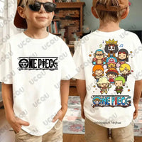 One Piece Anime Luffy T-Shirt Kids Adult Cosplay short sleeve cotton summer tee unisex