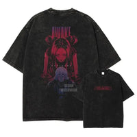 Bleach Aizen Sousuke Harajuku Washed Graphic T-Shirt oversized vintage cotton unisex anime top