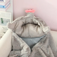 Inosuke Boar Head Plush Cosplay Neck Pillow U-shaped hooded travel blackout cloak anime prop