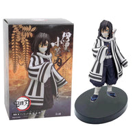 A high-quality Demon Slayer Action Figure PVC model collection featuring Kamado Tanjirou, Agatsuma Zenitsu, and Nezuko in dynamic warrior poses.