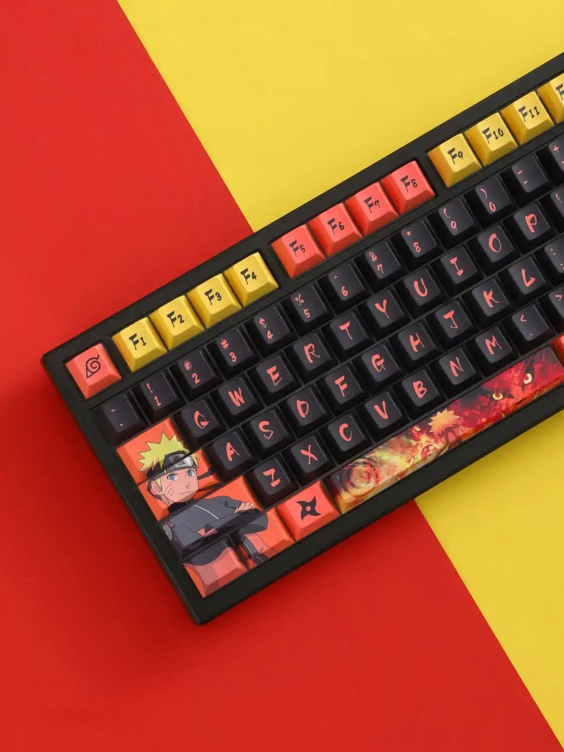 Naruto Uzumaki Translucent Mechanical Keyboard Keycap Bandai PBT PC gradient OEM holiday gift