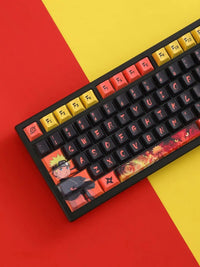 Naruto Uzumaki Translucent Mechanical Keyboard Keycap Bandai PBT PC gradient OEM holiday gift