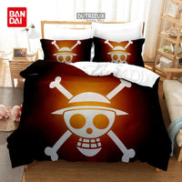 One Piece Luffy Anime Bedding Set Duvet Cover single double large bedroom decoration gift