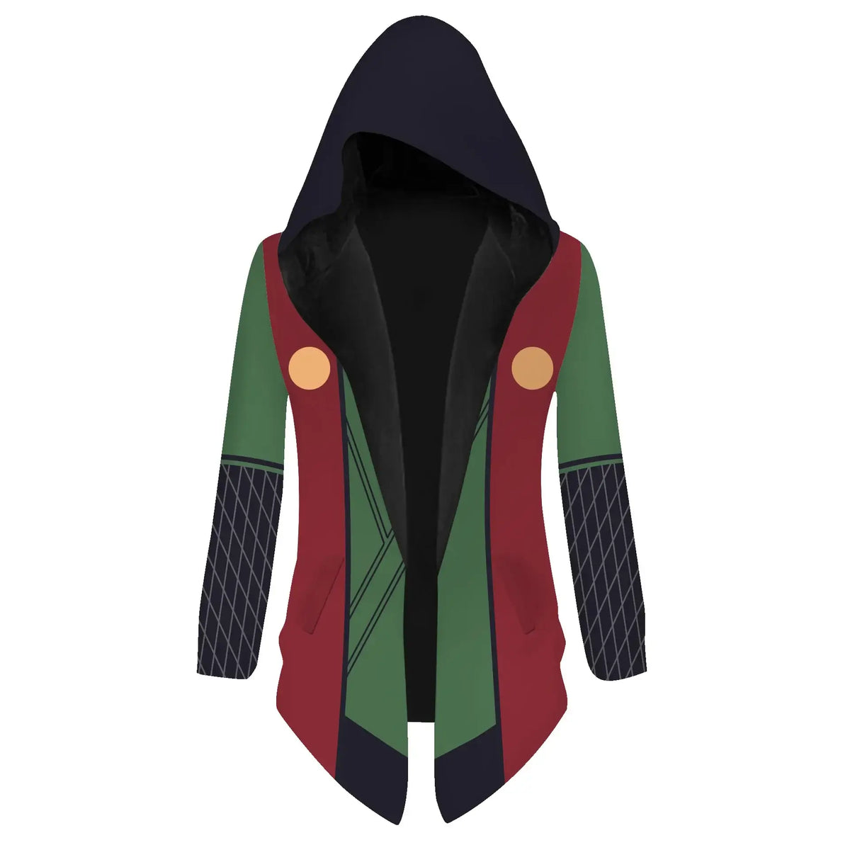 Naruto Uzumaki Cosplay Hooded Cardigan Trench Coat full length spring autumn anime casual jacket