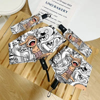 An automatic One Piece Nika Luffy Fold Umbrella with a three-fold design, featuring Gear 5 anime art and black glue sunscreen.