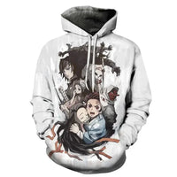 A trendy 3D Anime Hoodie featuring a funny graphic print, designed as an oversized hip-hop pullover for men and women.
