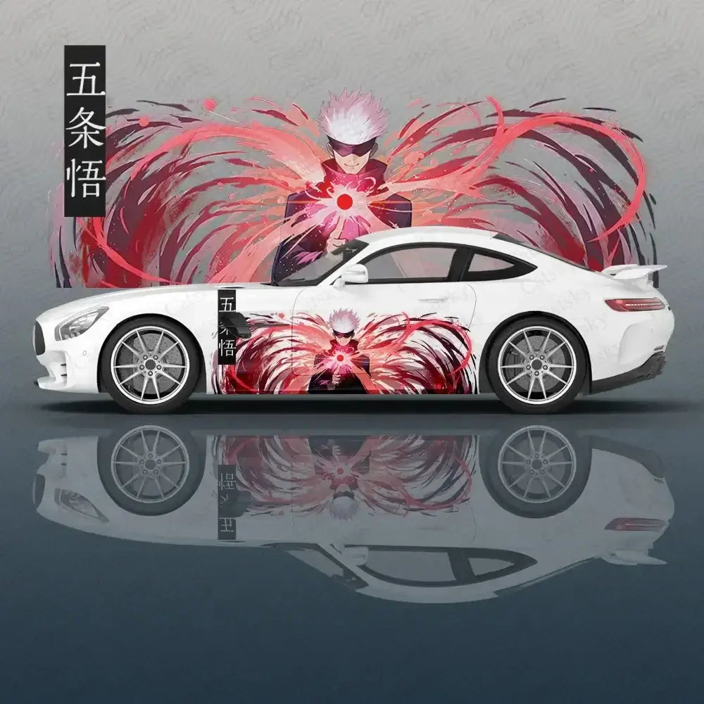 Jujutsu Kaisen Anime Car Decal Vinyl Sticker flower SUV side graphics universal vehicle body