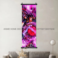 High-quality Dragon Ball Posters wall art scroll featuring Anime figures Goku, Vegeta, and Frieza for home decoration.