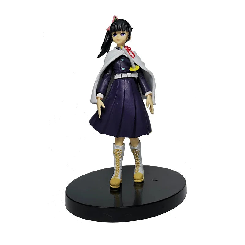 High-quality Demon Slayer Figures featuring Tanjiro Kamado, Nezuko, Zenitsu, and Inosuke in dynamic action poses for anime collection.