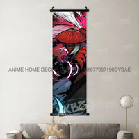 High-quality Uzumaki Naruto Posters wall art scroll featuring Sasuke Uchiha, Madara, and Might Guy for anime home decor.