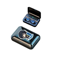 Demon Slayer Tanjiro Nezuko Bluetooth Anime Headset wireless charging sports fitness earbuds