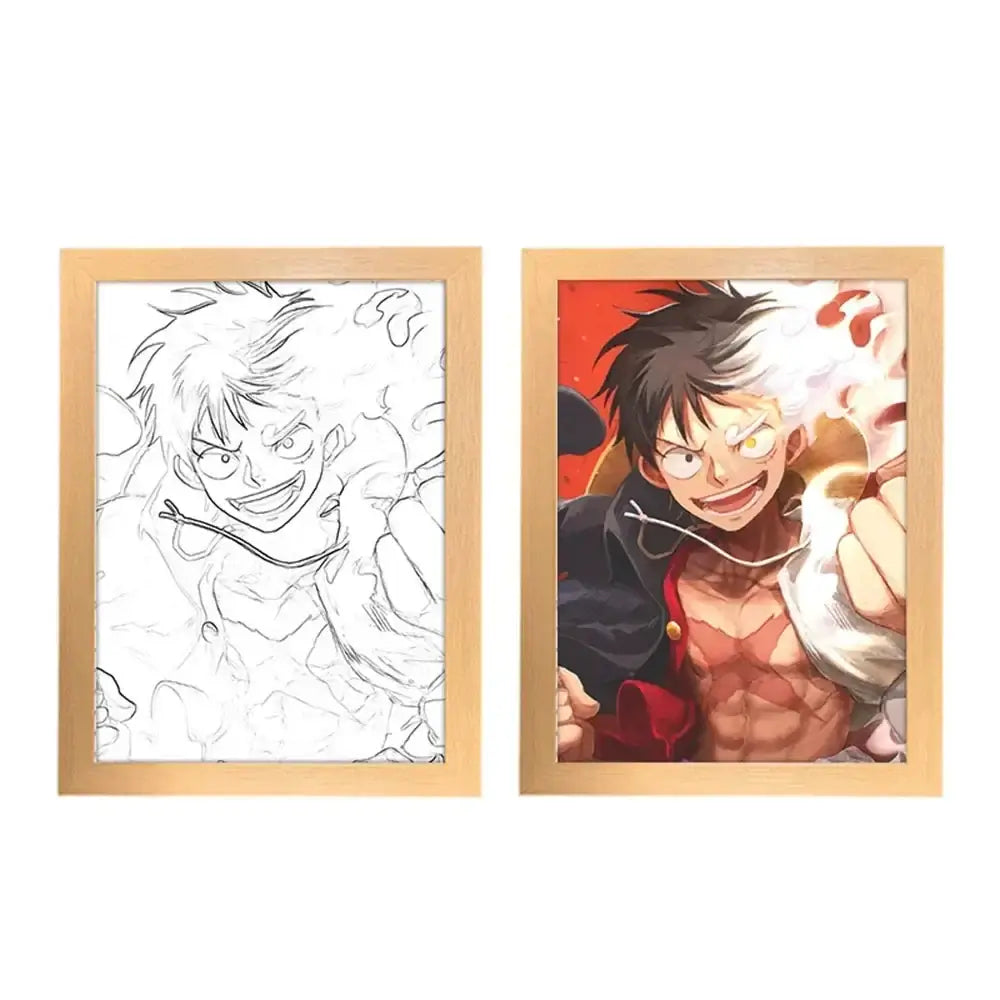 One Piece Photo Frame Night Light | Anime Bedside Decor – Infinite