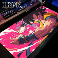 Dragon Ball Z Super Gaming Mouse Pad showcasing a vibrant design with Shenron and Dragon Balls on a gaming desk.