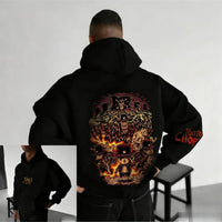 An oversized Chopper Graphic Hoodie featuring a cute Tony Tony Chopper anime print, designed as casual autumn and winter streetwear for men and women.