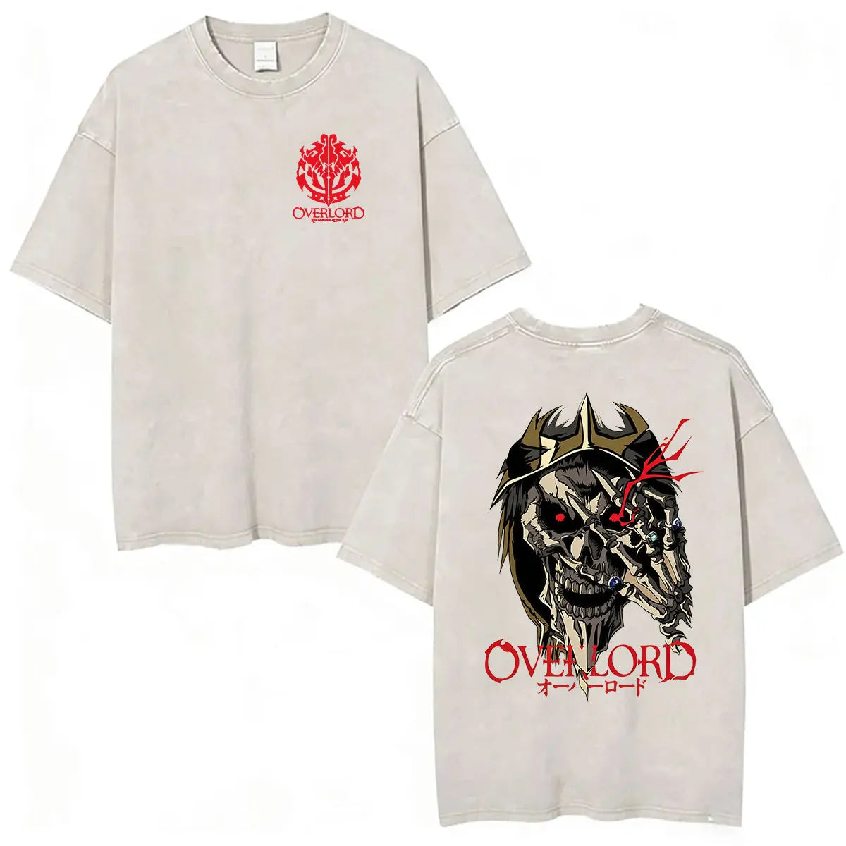 Albedo Overlord Vintage Washed T-Shirt Anime Graphic Tee