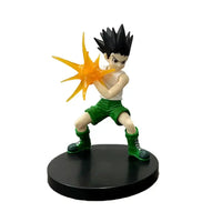 High-quality Hunter x Hunter Anime Figures featuring Gon Freecss, Killua Zoldyck, and Kurapika in dynamic action poses for adult room decor.