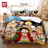 One Piece Luffy Anime Bedding Set Duvet Cover single double large bedroom decoration gift