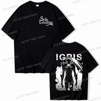 A high-quality 100% cotton Solo Leveling T-shirt for men with a cool Sung Jin-woo short sleeve tee design.