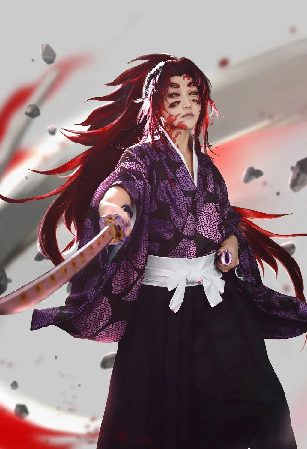 Kokushibo Cosplay Costume | Wig & Kimono Options