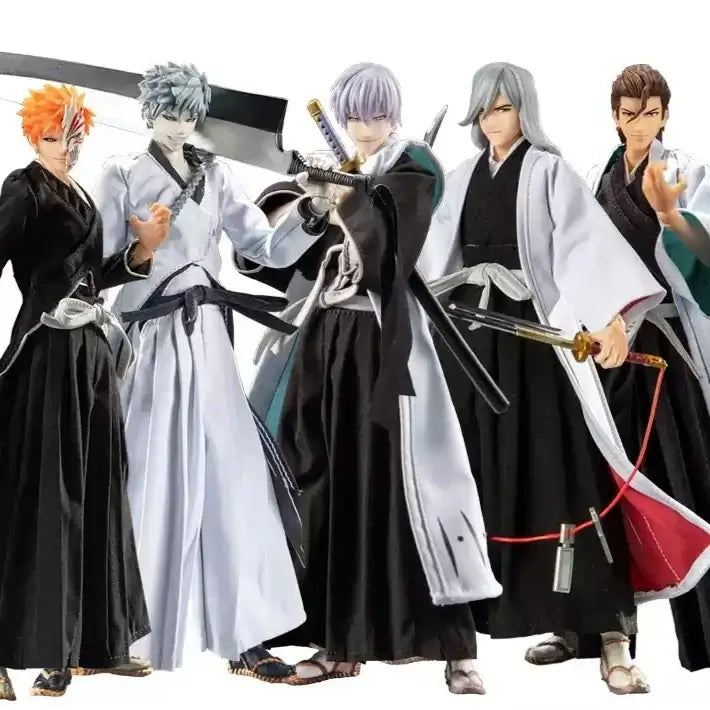 Bleach Anime Surprise Gift Box featuring collectible figures of characters in traditional Soul Society attire.