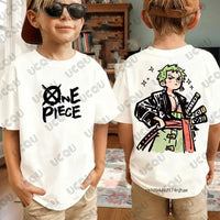One Piece Anime Luffy T-Shirt Kids Adult Cosplay short sleeve cotton summer tee unisex