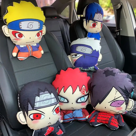Naruto Anime Car Neck Pillow Headrest Uzumaki cartoon anti-fatigue seat accessory gift