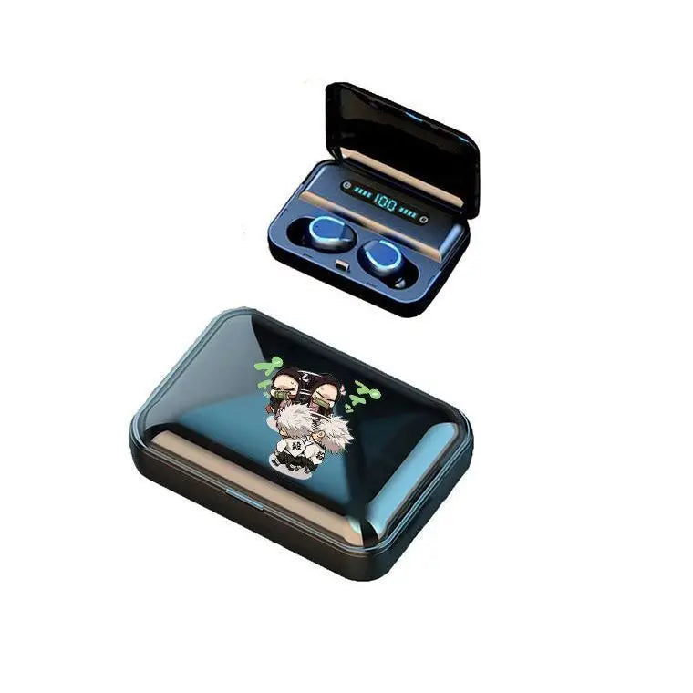 Demon Slayer Tanjiro Nezuko Bluetooth Anime Headset wireless charging sports fitness earbuds