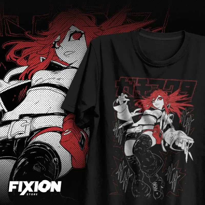 A hot anime Gachiakuta Print T-shirt in an oversized Y2K style, made from heavy cotton for women and men.