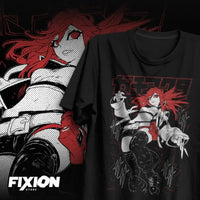 A hot anime Gachiakuta Print T-shirt in an oversized Y2K style, made from heavy cotton for women and men.