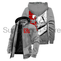 Dandadan Okarun Anime Harajuku Zip Hoodie streetwear winter jacket parka men women long sleeve
